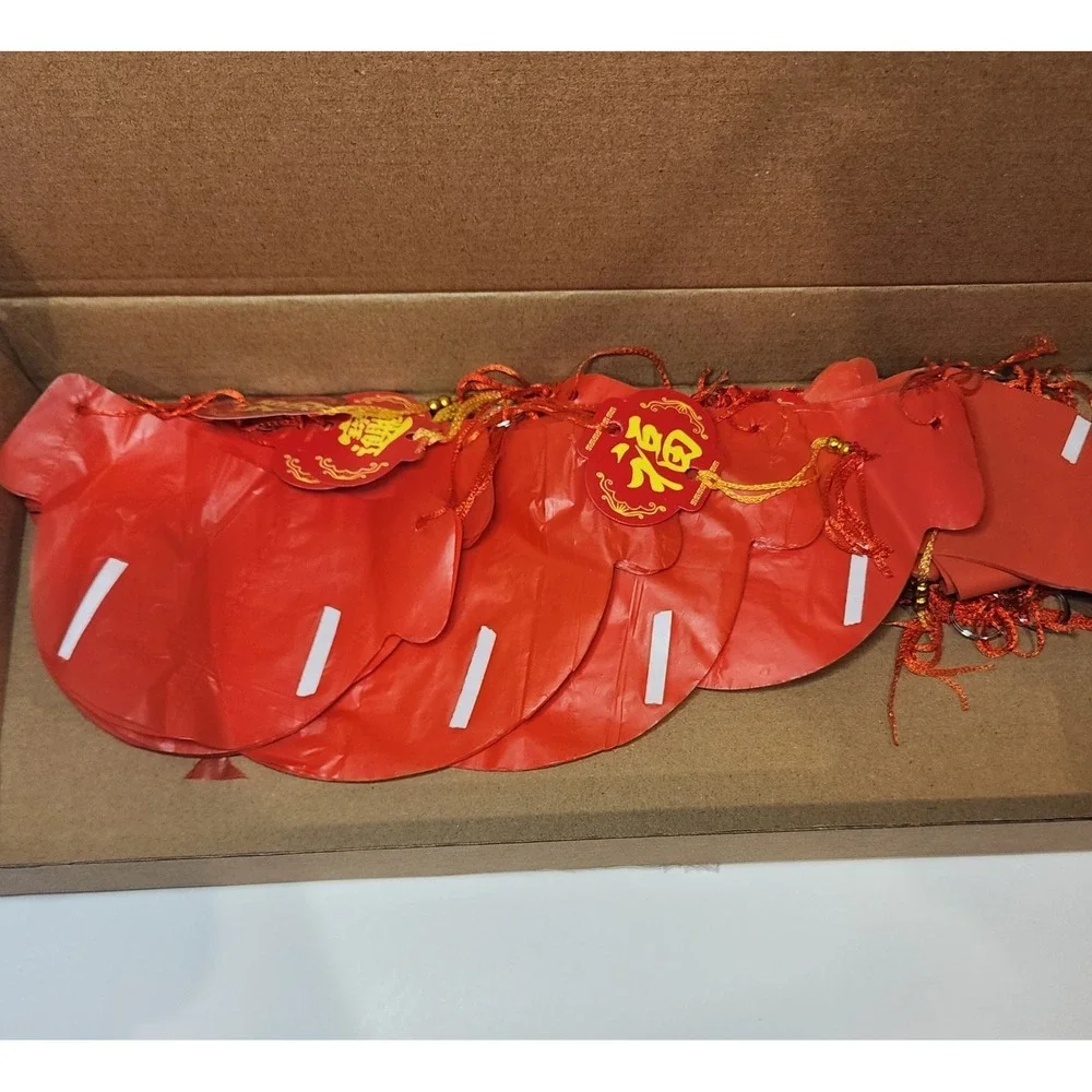 Chinese New Year Decoration Kit Red Envelopes Banners Hanging Decor Set